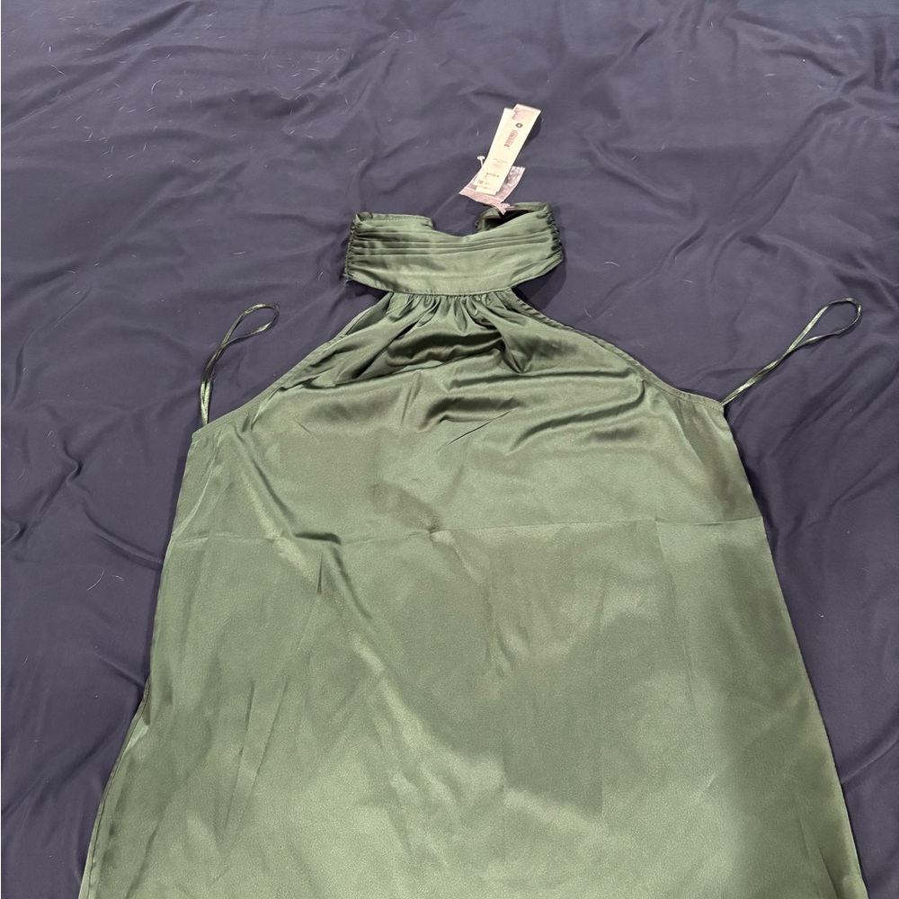 Aqua Forest Green Buttoned top
